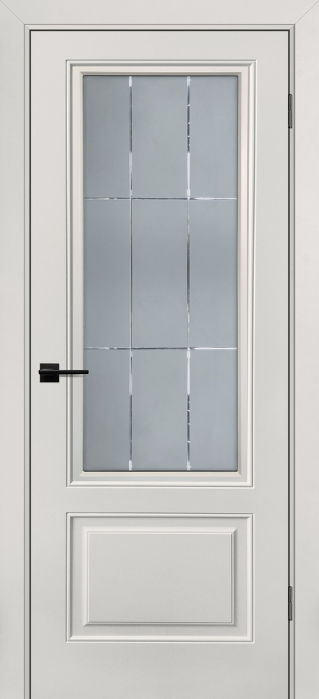 Двери крашеные (Эмаль) ТЕКОНА Смальта-Шарм 12 со стеклом lvory размер 200 х 90 см. артикул F0000095849